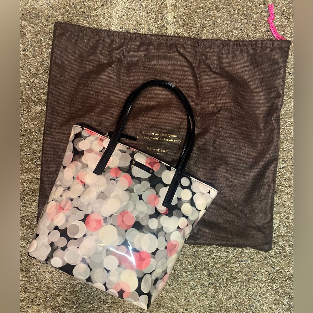 Kate Spade Cherry Terrace Jeralyn Patent tote medium w dust bag